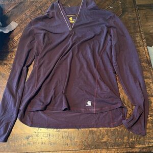 Carhartt lightly lined quarter zip pull over